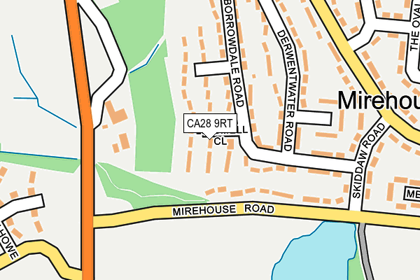 CA28 9RT map - OS OpenMap – Local (Ordnance Survey)