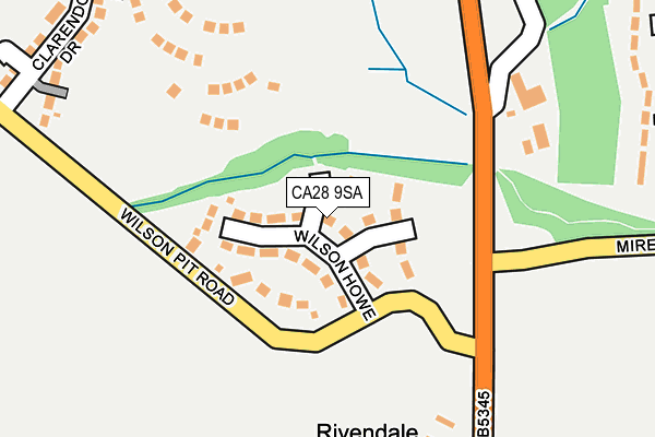 CA28 9SA map - OS OpenMap – Local (Ordnance Survey)