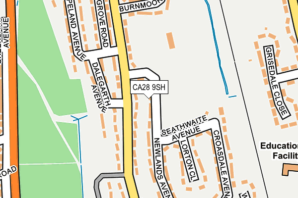 CA28 9SH map - OS OpenMap – Local (Ordnance Survey)