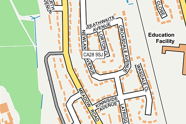 CA28 9SJ map - OS OpenMap – Local (Ordnance Survey)