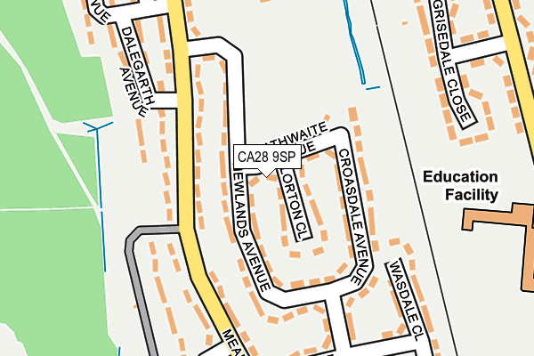 CA28 9SP map - OS OpenMap – Local (Ordnance Survey)