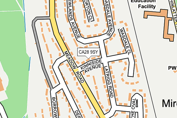 CA28 9SY map - OS OpenMap – Local (Ordnance Survey)