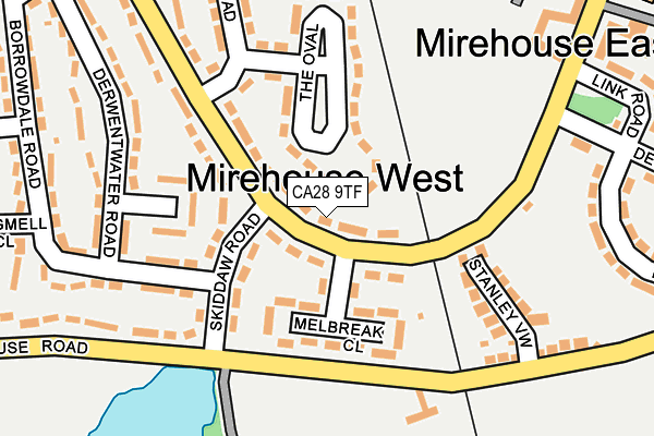 CA28 9TF map - OS OpenMap – Local (Ordnance Survey)