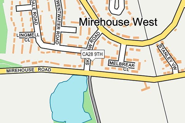 CA28 9TH map - OS OpenMap – Local (Ordnance Survey)