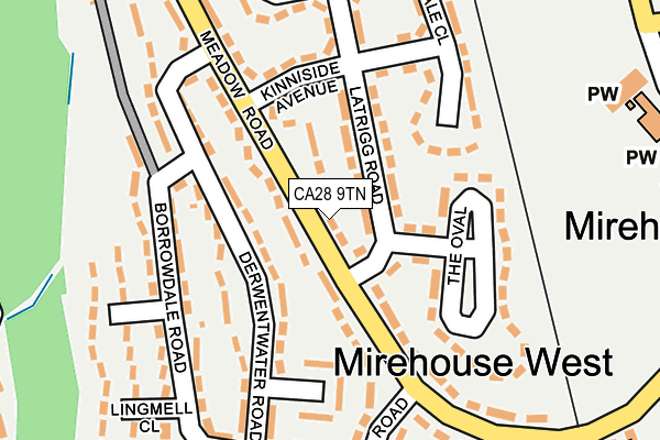 CA28 9TN map - OS OpenMap – Local (Ordnance Survey)