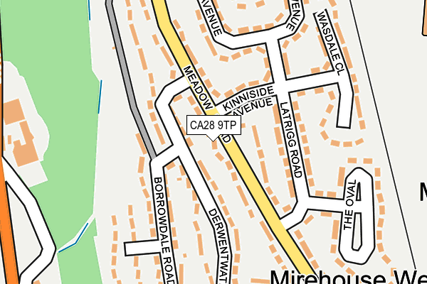 CA28 9TP map - OS OpenMap – Local (Ordnance Survey)