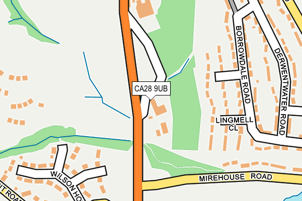 CA28 9UB map - OS OpenMap – Local (Ordnance Survey)