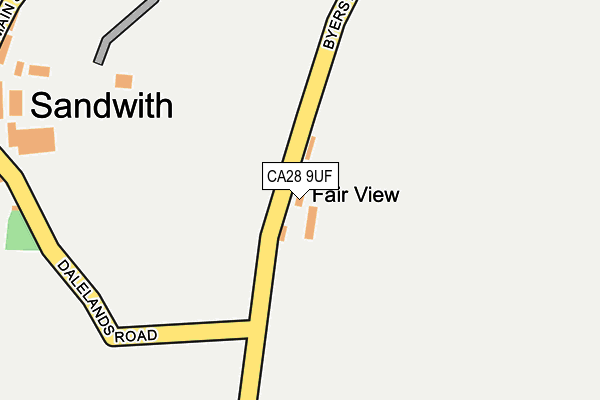 CA28 9UF map - OS OpenMap – Local (Ordnance Survey)