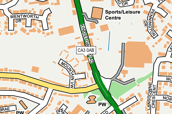 CA3 0AB map - OS OpenMap – Local (Ordnance Survey)