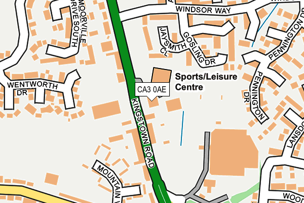 CA3 0AE map - OS OpenMap – Local (Ordnance Survey)