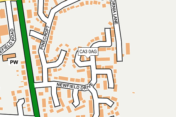 CA3 0AG map - OS OpenMap – Local (Ordnance Survey)