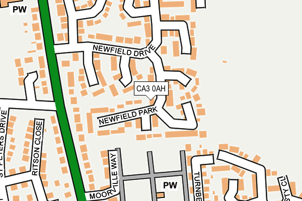 CA3 0AH map - OS OpenMap – Local (Ordnance Survey)