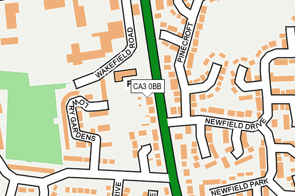 CA3 0BB map - OS OpenMap – Local (Ordnance Survey)