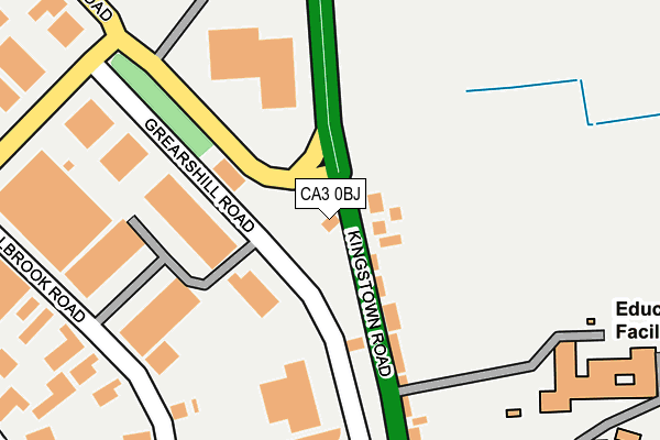 CA3 0BJ map - OS OpenMap – Local (Ordnance Survey)