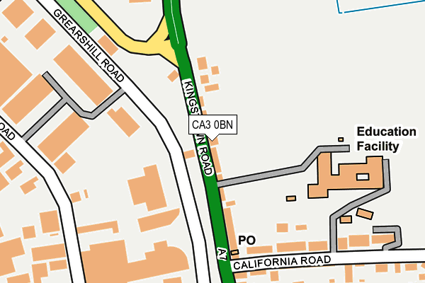 CA3 0BN map - OS OpenMap – Local (Ordnance Survey)