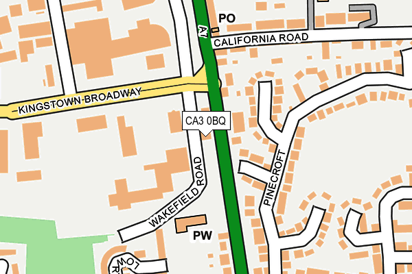 CA3 0BQ map - OS OpenMap – Local (Ordnance Survey)