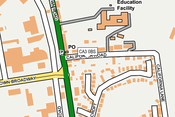 CA3 0BS map - OS OpenMap – Local (Ordnance Survey)