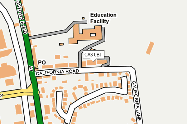 CA3 0BT map - OS OpenMap – Local (Ordnance Survey)