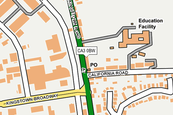 CA3 0BW map - OS OpenMap – Local (Ordnance Survey)