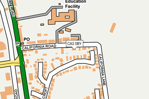 CA3 0BY map - OS OpenMap – Local (Ordnance Survey)