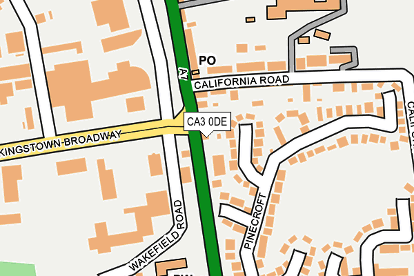 CA3 0DE map - OS OpenMap – Local (Ordnance Survey)