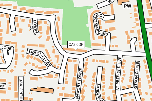 CA3 0DF map - OS OpenMap – Local (Ordnance Survey)