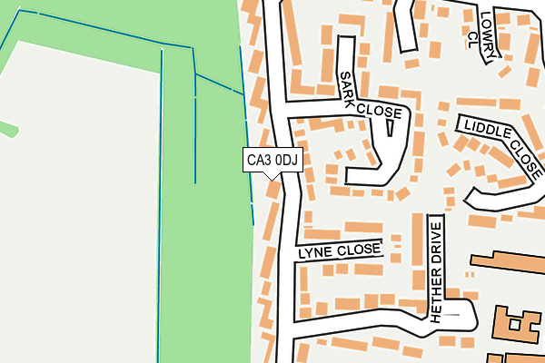 CA3 0DJ map - OS OpenMap – Local (Ordnance Survey)