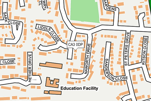 CA3 0DP map - OS OpenMap – Local (Ordnance Survey)