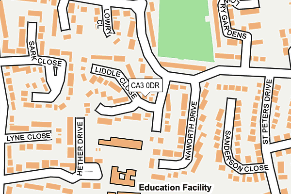 CA3 0DR map - OS OpenMap – Local (Ordnance Survey)