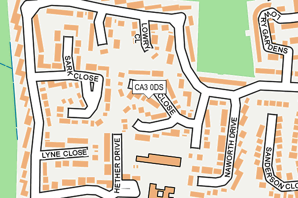 CA3 0DS map - OS OpenMap – Local (Ordnance Survey)