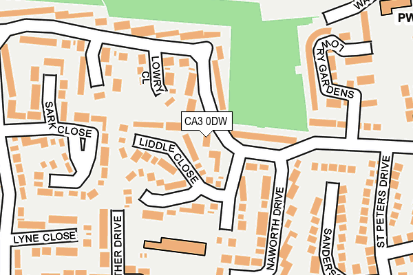 CA3 0DW map - OS OpenMap – Local (Ordnance Survey)