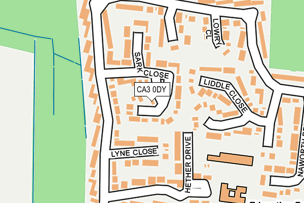 CA3 0DY map - OS OpenMap – Local (Ordnance Survey)