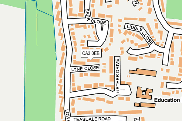 CA3 0EB map - OS OpenMap – Local (Ordnance Survey)