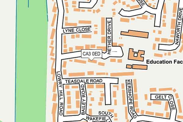 CA3 0ED map - OS OpenMap – Local (Ordnance Survey)