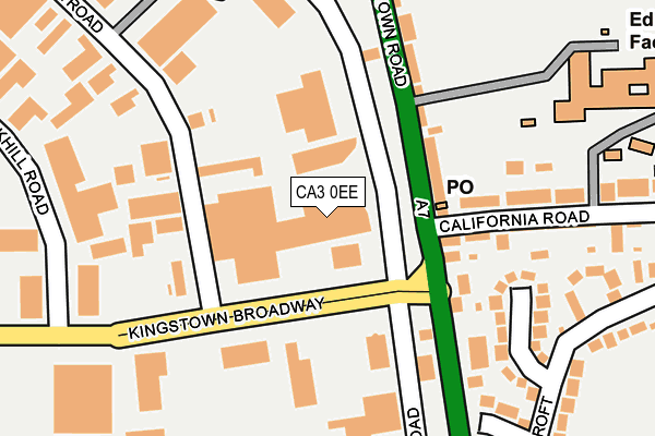 CA3 0EE map - OS OpenMap – Local (Ordnance Survey)