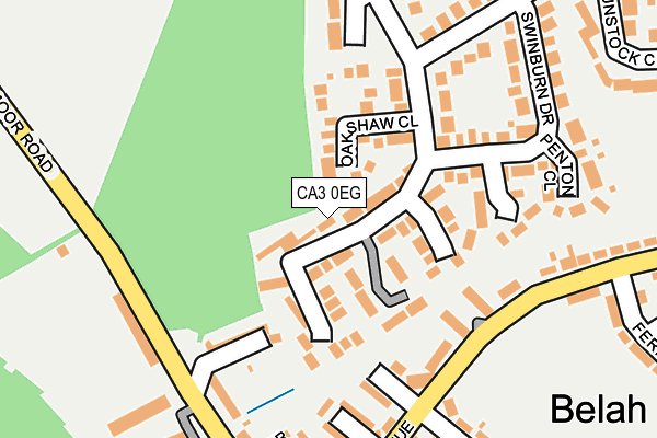 CA3 0EG map - OS OpenMap – Local (Ordnance Survey)