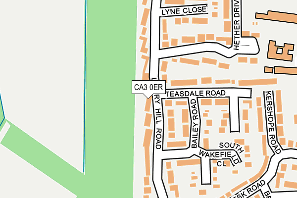 CA3 0ER map - OS OpenMap – Local (Ordnance Survey)