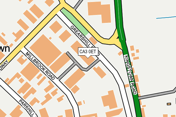 CA3 0ET map - OS OpenMap – Local (Ordnance Survey)