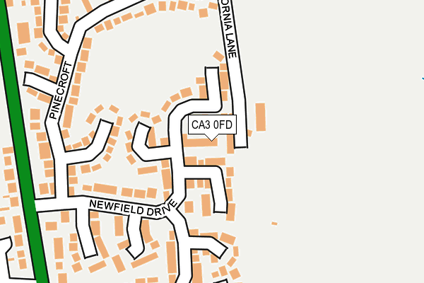 CA3 0FD map - OS OpenMap – Local (Ordnance Survey)