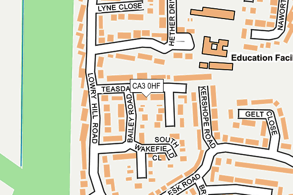 CA3 0HF map - OS OpenMap – Local (Ordnance Survey)