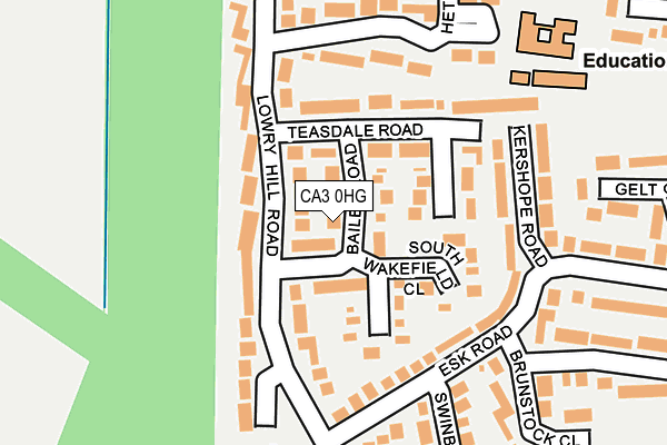 CA3 0HG map - OS OpenMap – Local (Ordnance Survey)