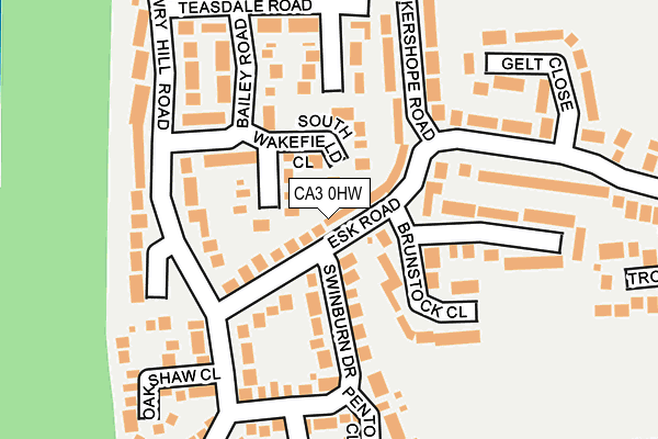 CA3 0HW map - OS OpenMap – Local (Ordnance Survey)