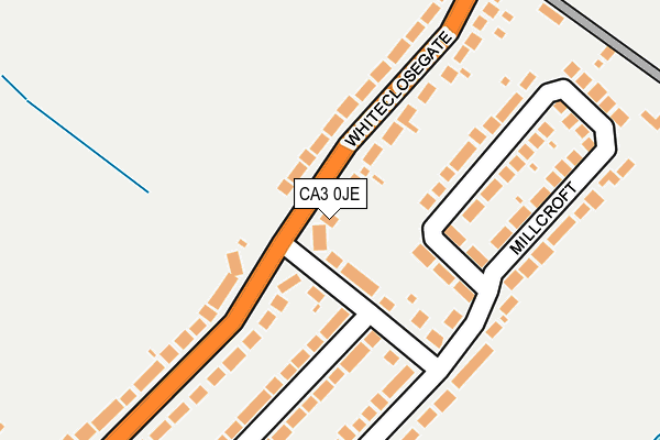 CA3 0JE map - OS OpenMap – Local (Ordnance Survey)