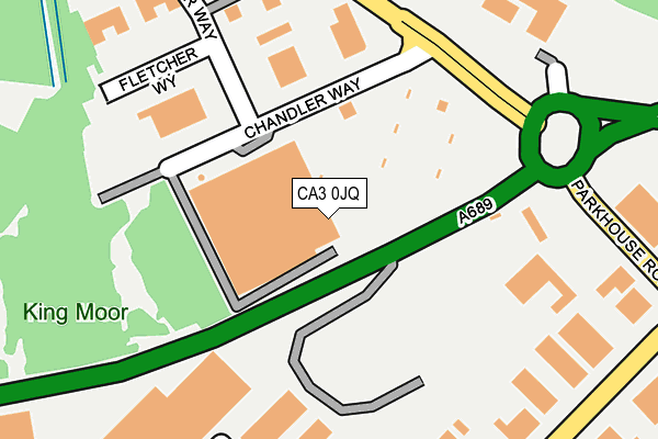 CA3 0JQ map - OS OpenMap – Local (Ordnance Survey)
