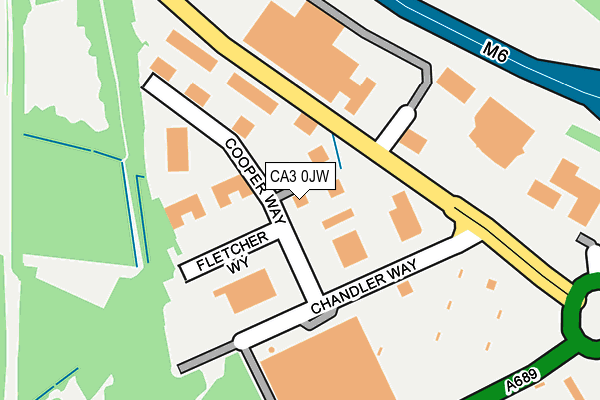 CA3 0JW map - OS OpenMap – Local (Ordnance Survey)