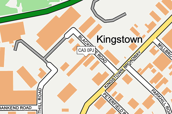 CA3 0PJ map - OS OpenMap – Local (Ordnance Survey)