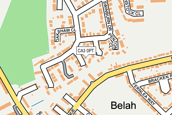 CA3 0PT map - OS OpenMap – Local (Ordnance Survey)