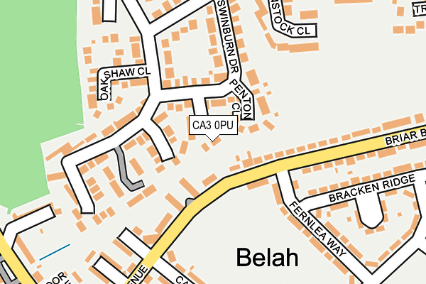 CA3 0PU map - OS OpenMap – Local (Ordnance Survey)