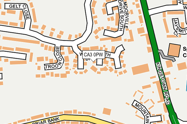 CA3 0PW map - OS OpenMap – Local (Ordnance Survey)
