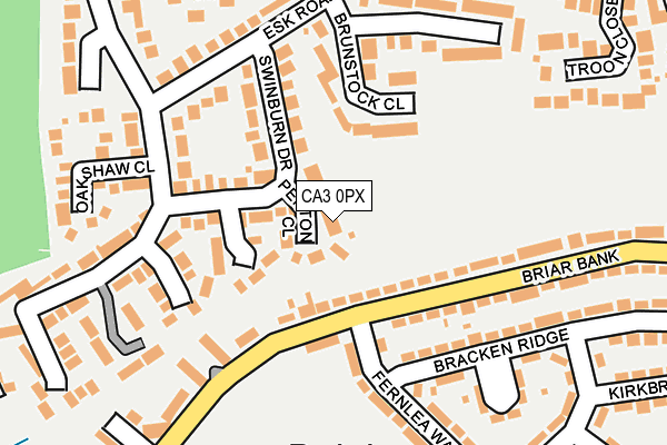 CA3 0PX map - OS OpenMap – Local (Ordnance Survey)